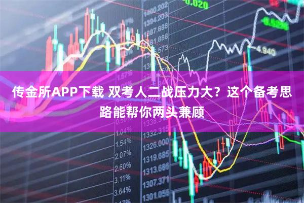 传金所APP下载 双考人二战压力大？这个备考思路能帮你两头兼顾