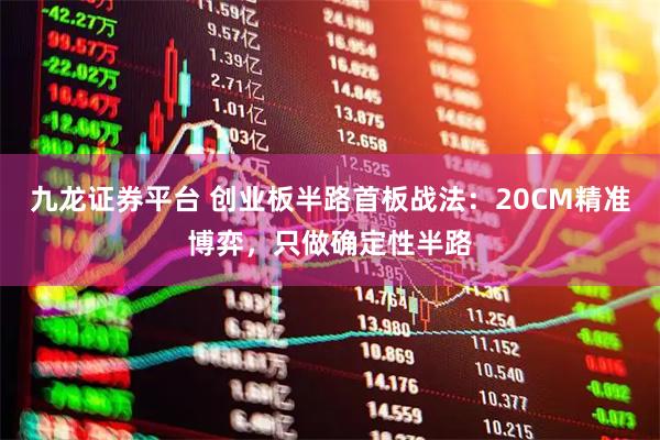 九龙证券平台 创业板半路首板战法：20CM精准博弈，只做确定性半路